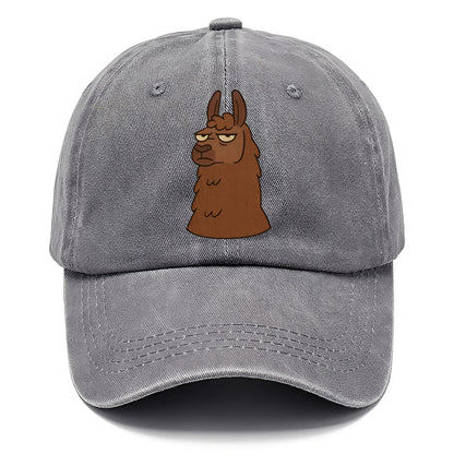 The Llama Judging Silently - Classic Cap - Urban Haze(Grey)