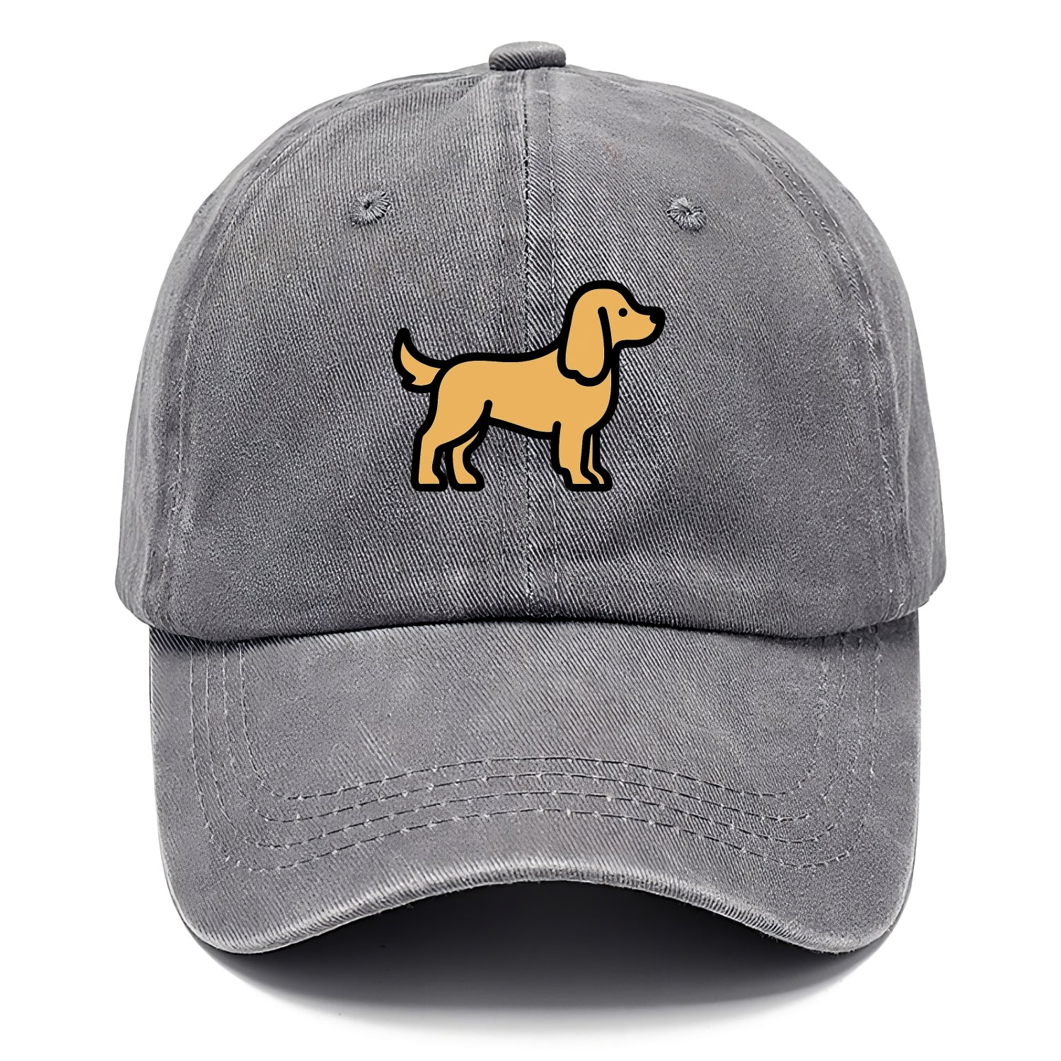 Cocker Spaniel - Golden colored flat side profile - Classic Cap - Urban Haze(Grey)