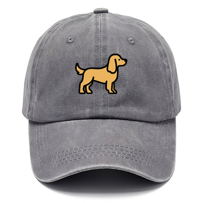 Cocker Spaniel - Golden colored flat side profile - Classic Cap - Urban Haze(Grey)