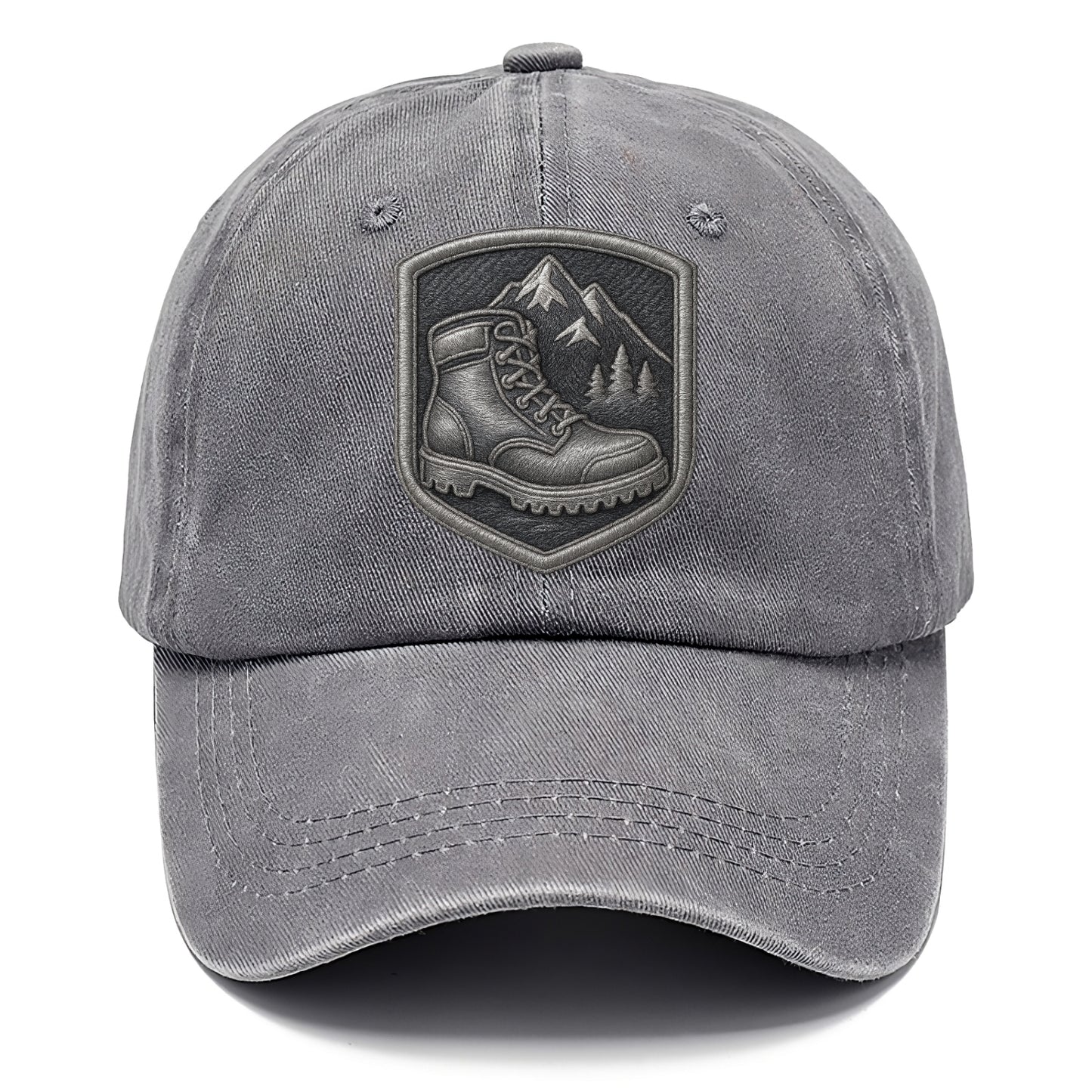 Hiking boots with mountain peak - hiker pride - Classic Cap - Urban Haze(Grey)