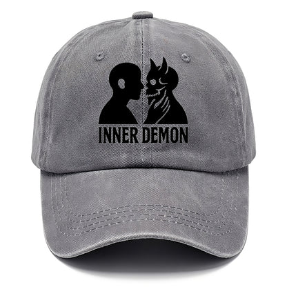 Inner Demon - Figure confronting shadow Classic Cap - Urban Haze(Grey)