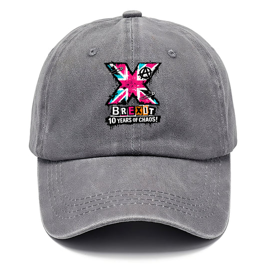 X YEARS | Roman numeral X massive | Union Jack fill pattern | Bold statement design | - Classic Cap - Urban Haze(Grey)