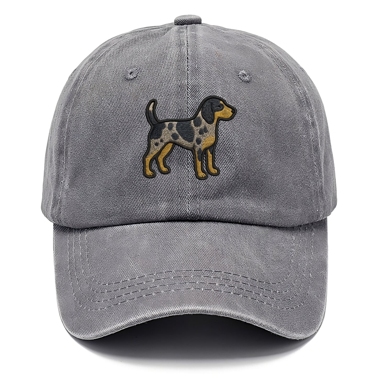 Bluetick Coonhound - Trendy spotted hound logo with prominent black border - Classic Cap - Urban Haze(Grey)