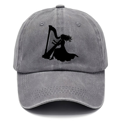 Harpist playing ethereal melody - Classic Cap - Urban Haze(Grey)