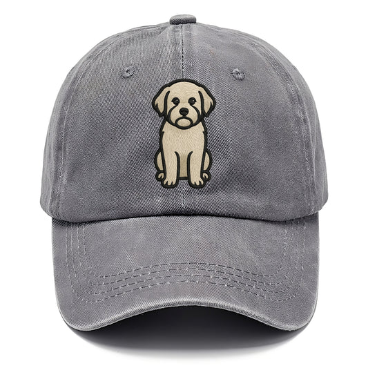 Havanese - Cream colored sitting pose - Classic Cap - Urban Haze(Grey)