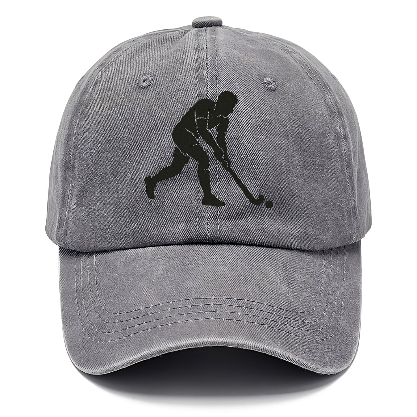 Field hockey player striking the ball - Classic Cap - Urban Haze(Grey)
