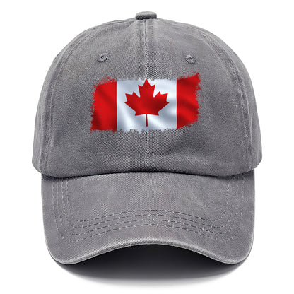 Gorra clásica con la bandera canadiense