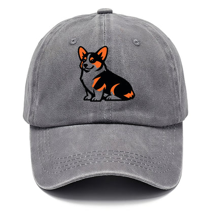 Tricolor Corgi Charm - Classic Cap - Urban Haze(Grey)