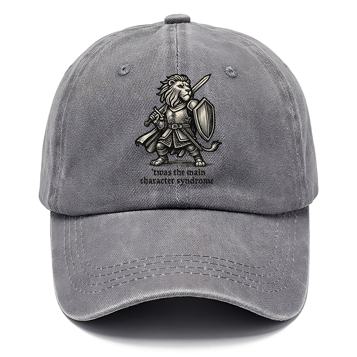 Main Character Syndrome Lion  - Classic Cap - Urban Haze(Grey)