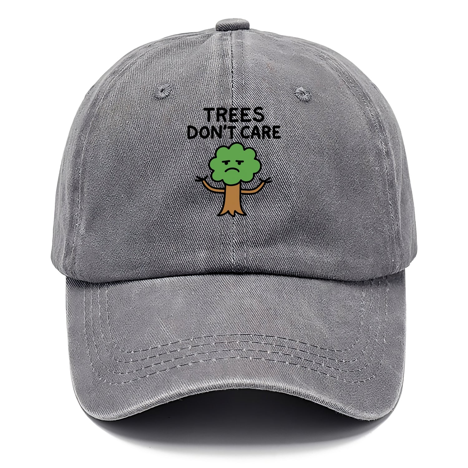 TREES DONT CARE | Indifferent oak shrugging branches - Classic Cap - Urban Haze(Grey)