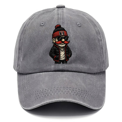 Lubbock Raider wearing Texas Tech beanie with guns up patch - Classic Cap - Urban Haze(Grey)