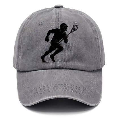 Lacrosse player cradling and running - Classic Cap - Urban Haze(Grey)