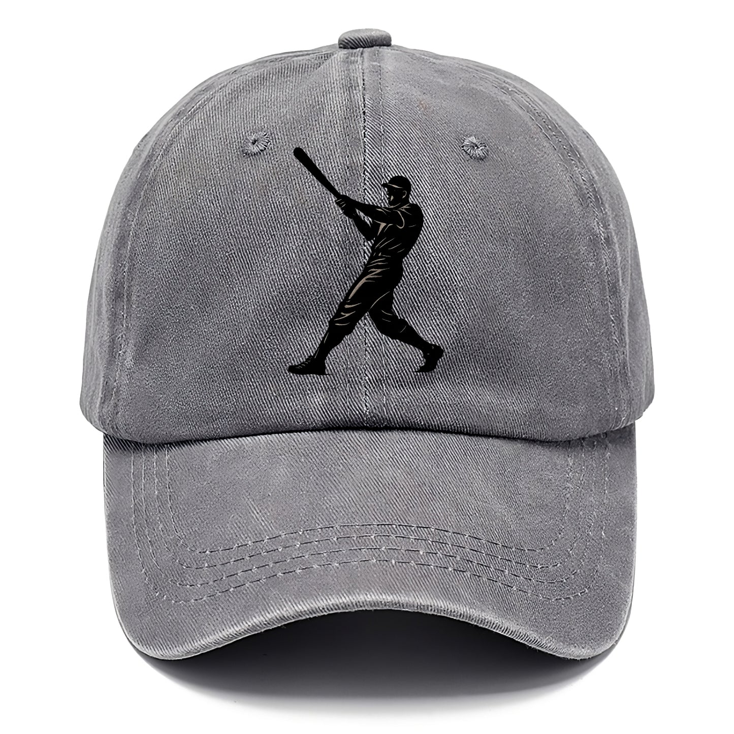 Baseball batter in full swing - Classic Cap - Urban Haze(Grey)