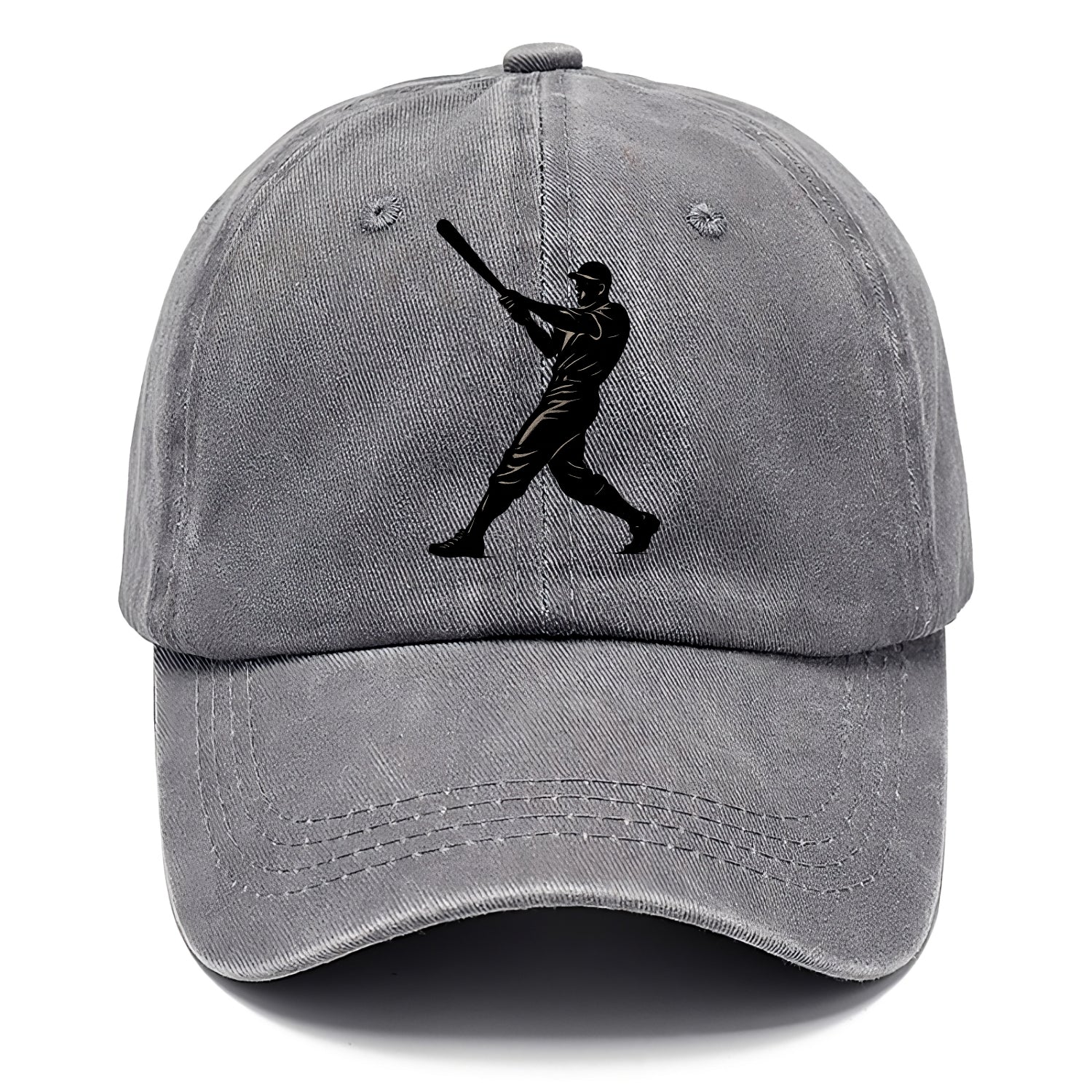 Baseball batter in full swing - Classic Cap - Urban Haze(Grey)