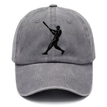 Baseball batter in full swing - Classic Cap - Urban Haze(Grey)