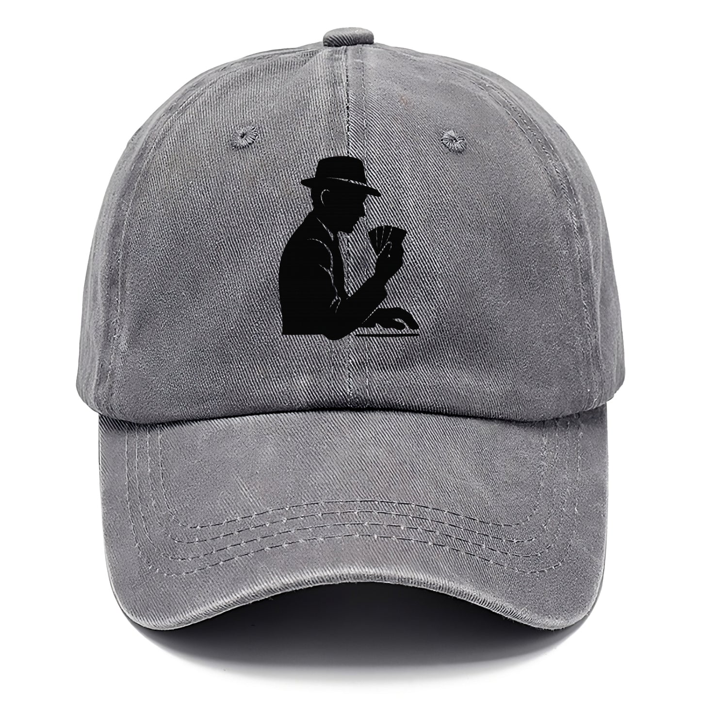 Poker player with cards close - Classic Cap - Urban Haze(Grey)