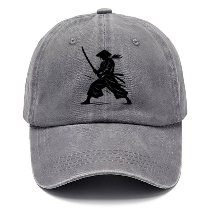Samurai in battle-ready stance - Classic Cap - Urban Haze(Grey)