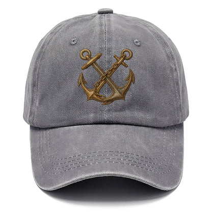 Crossed Anchors  - Classic Cap - Urban Haze(Grey)