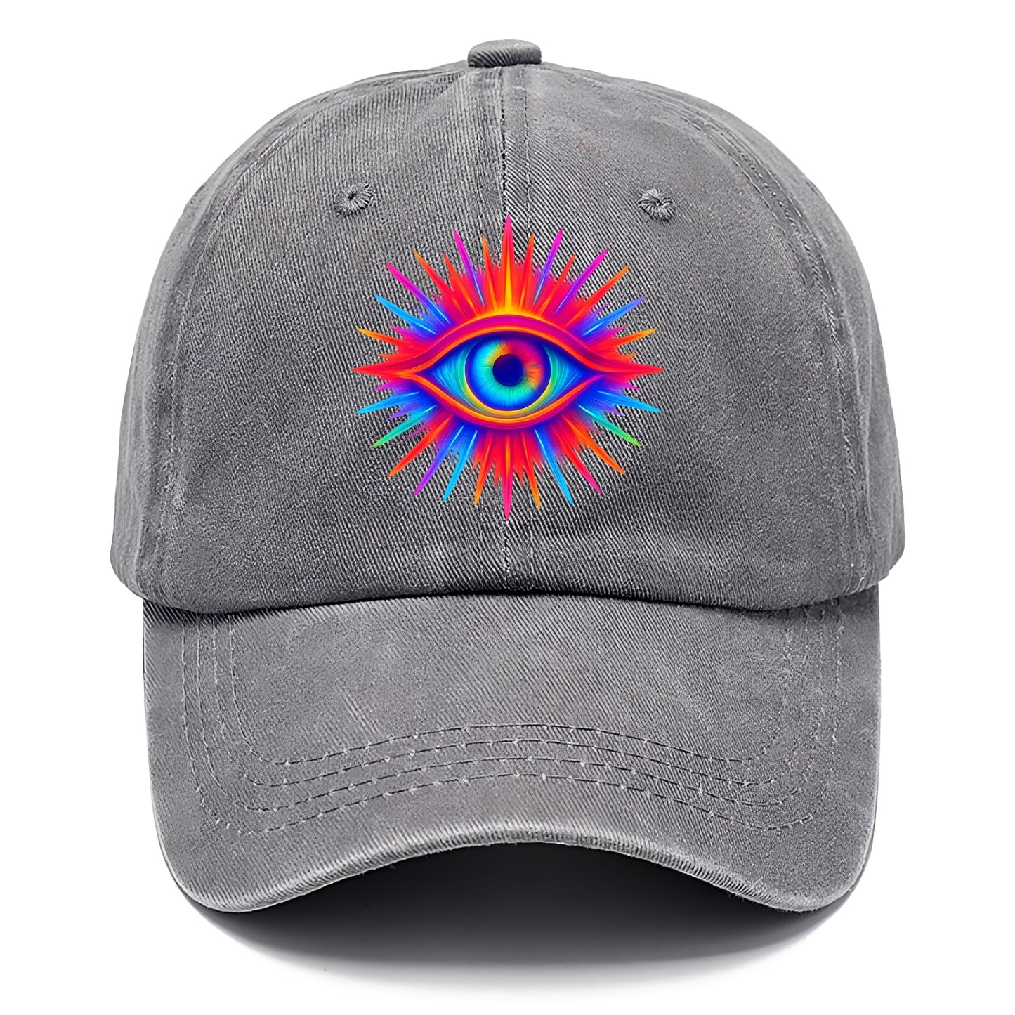 Rainbow Third Eye - Prismatic eye radiat Classic Cap - Urban Haze(Grey)