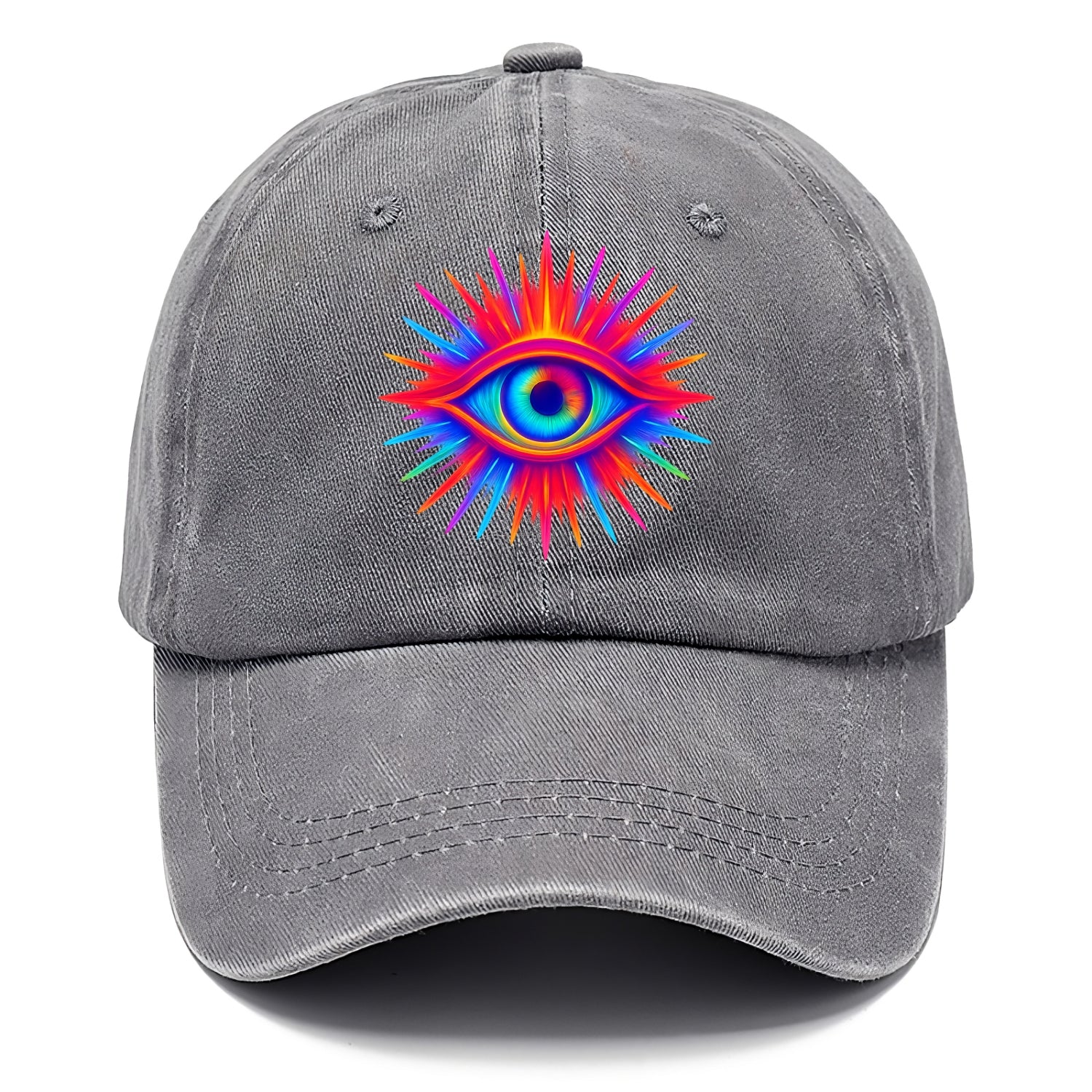 Rainbow Third Eye - Prismatic eye radiat Classic Cap - Urban Haze(Grey)