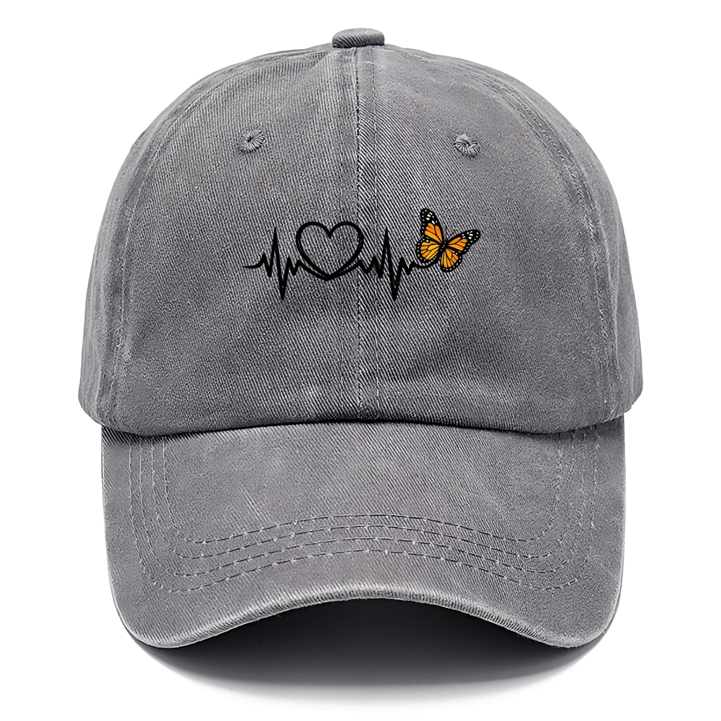 Heartbeat Butterfly - Classic Cap - Urban Haze(Grey)