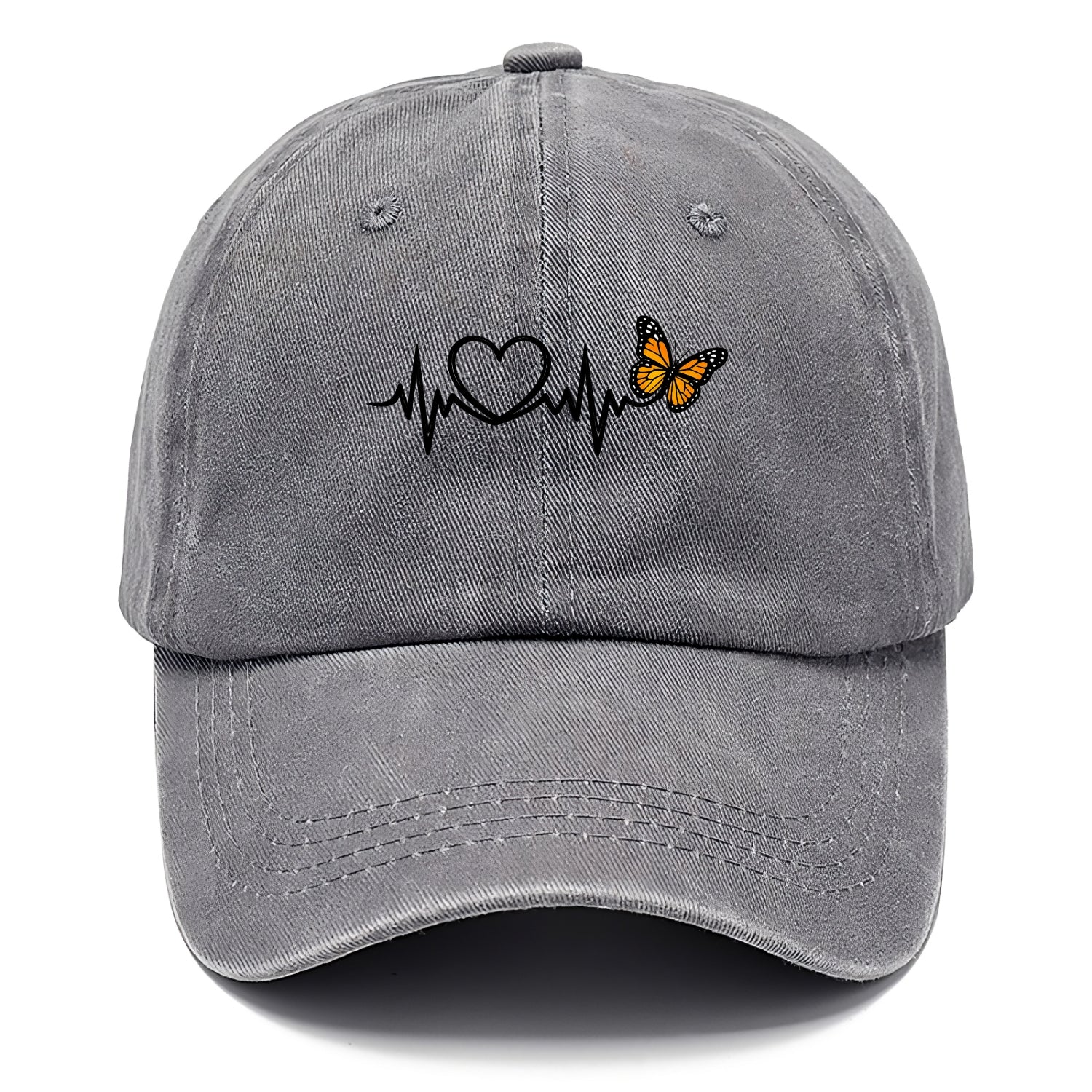 Heartbeat Butterfly - Classic Cap - Urban Haze(Grey)