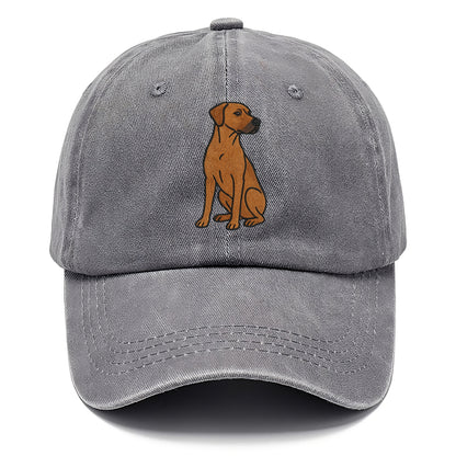 Rhodesian Ridgeback - Red wheaten embroidered pose - Classic Cap - Urban Haze(Grey)