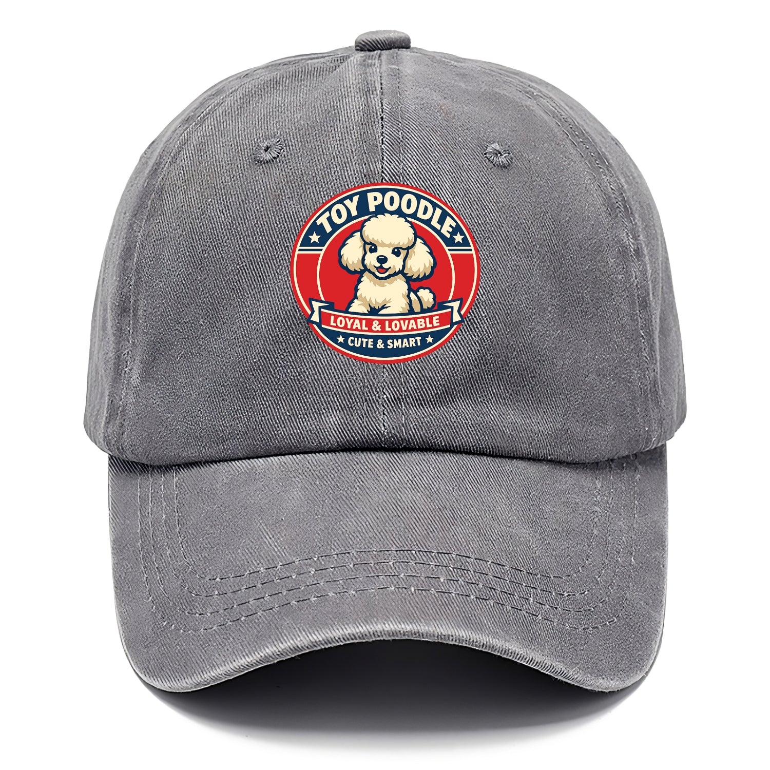 Elegant Poodle Emblem - Classic Cap - Urban Haze(Grey)