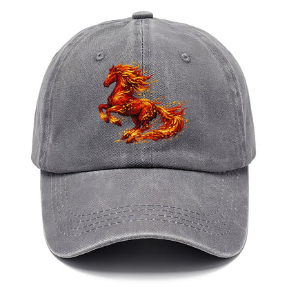 EMBER RISING | Sparks forming into horse shape | Particles of fire | Energy - Classic Cap - Urban Haze(Grey)