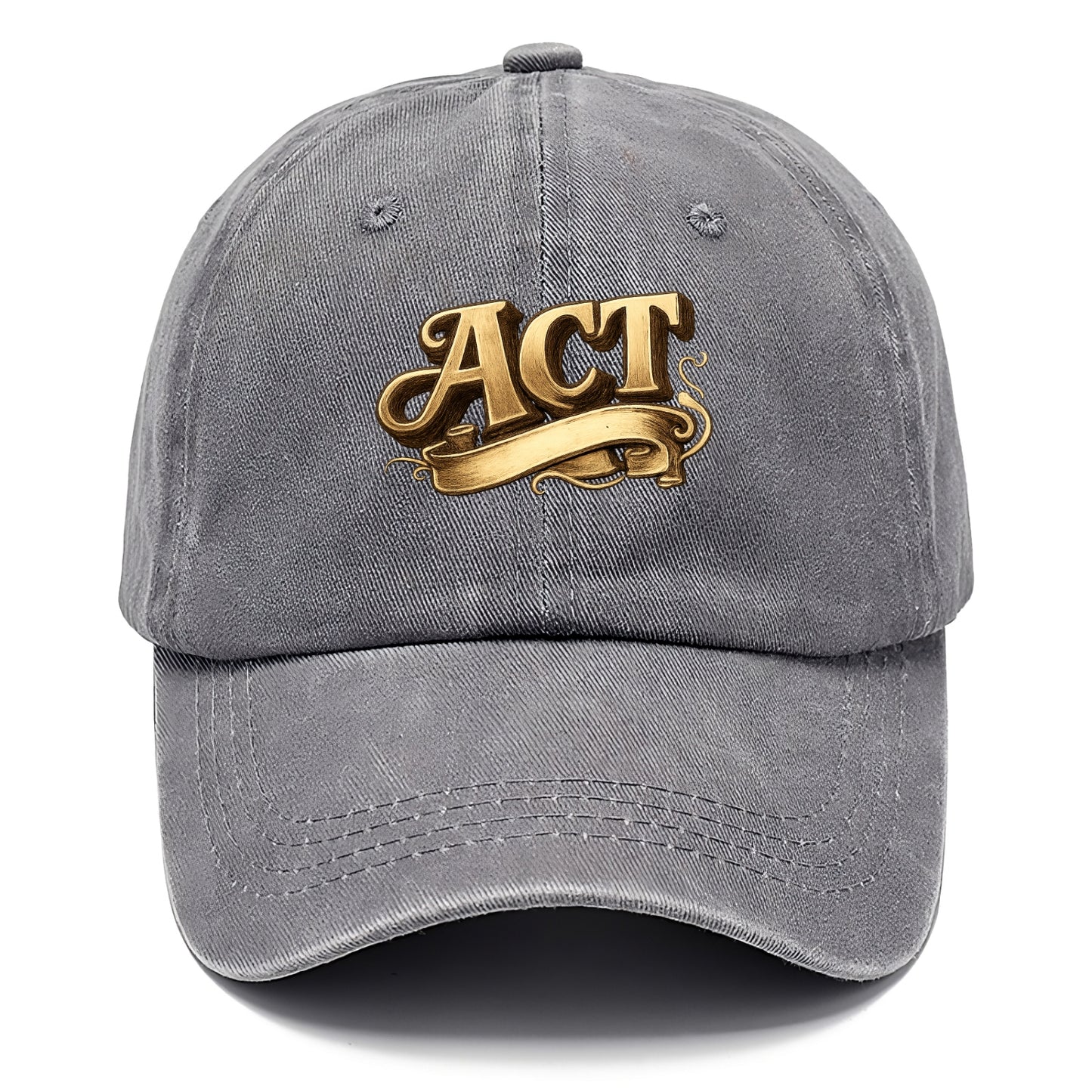 Bold typography design - "ACT" - take action, do something - Classic Cap - Urban Haze(Grey)