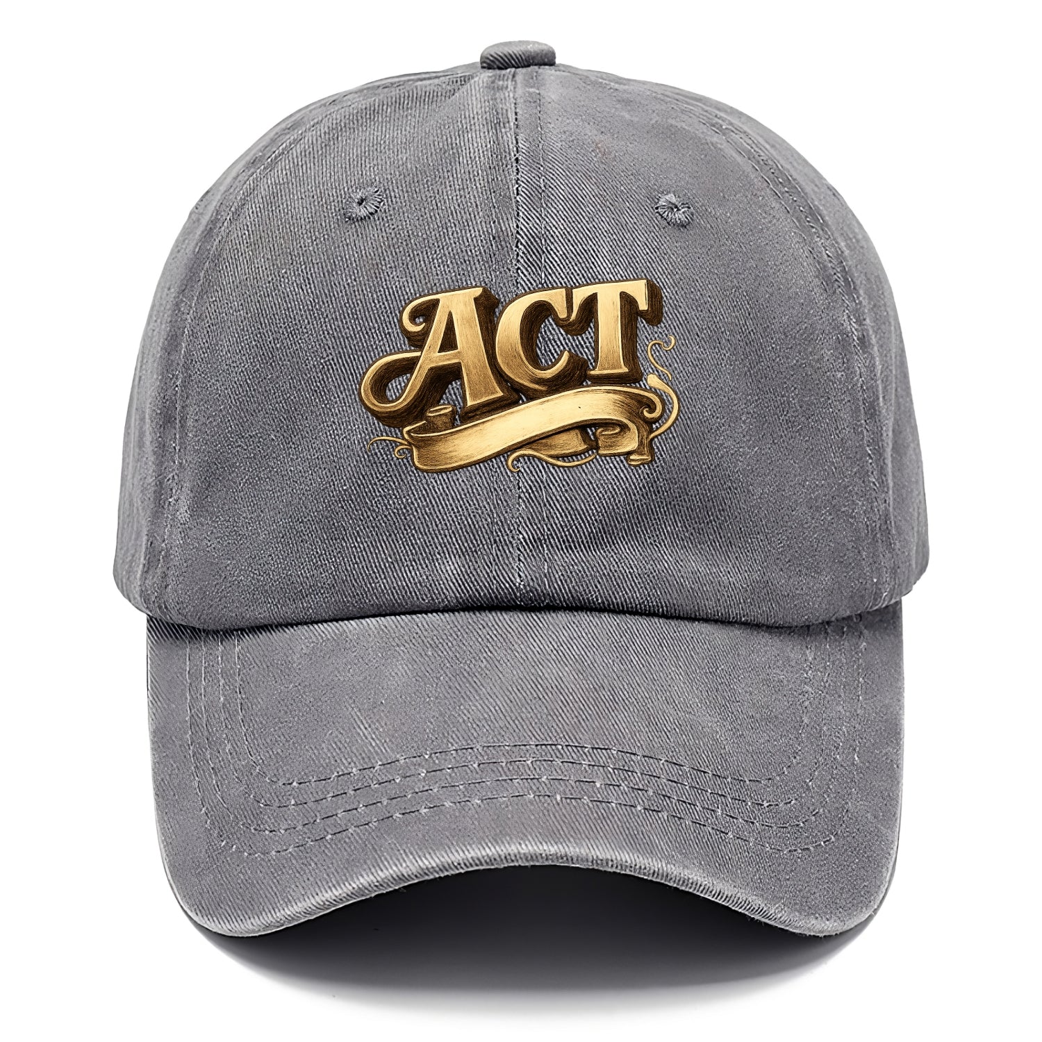 Bold typography design - "ACT" - take action, do something - Classic Cap - Urban Haze(Grey)