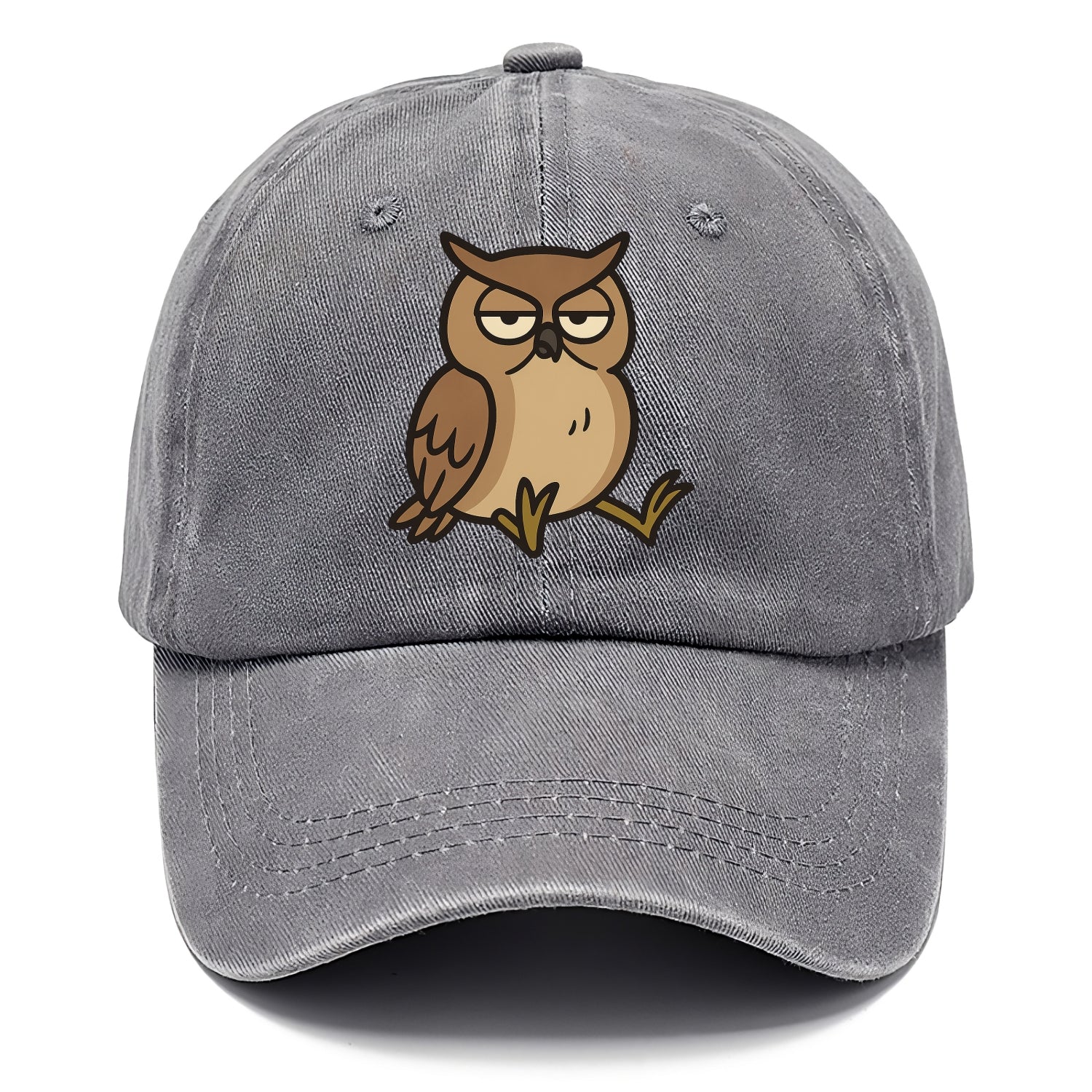 The Owl Judging Silently - Classic Cap - Urban Haze(Grey)