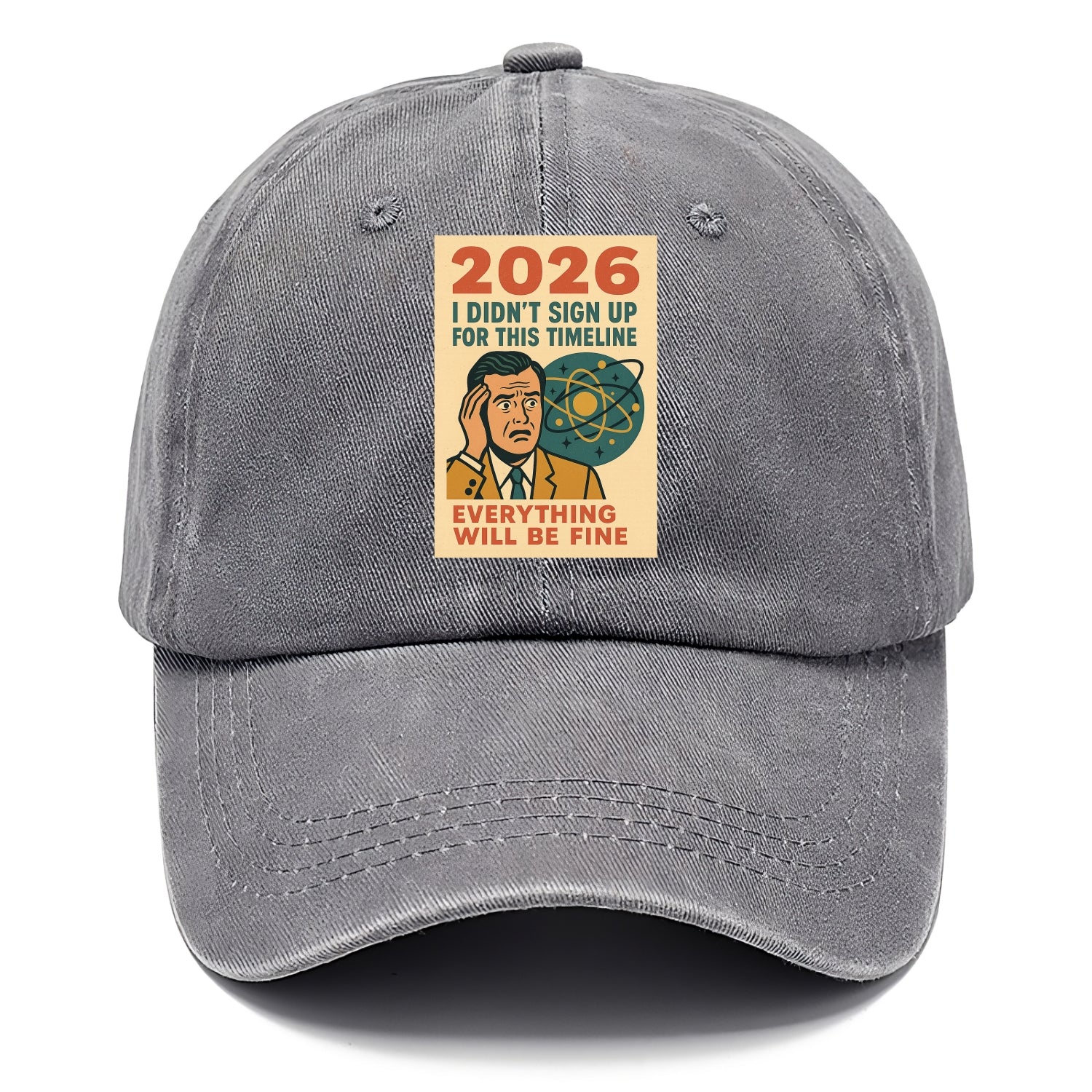 Person in wrong timeline - "I didn't sign up for this timeline" - multiverse regret - Classic Cap - Urban Haze(Grey)