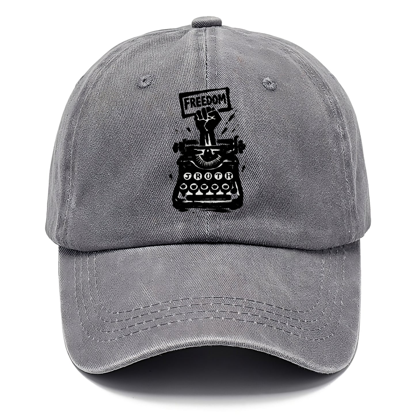 Typewriter keys - journalism and truth ink art - Classic Cap - Urban Haze(Grey)
