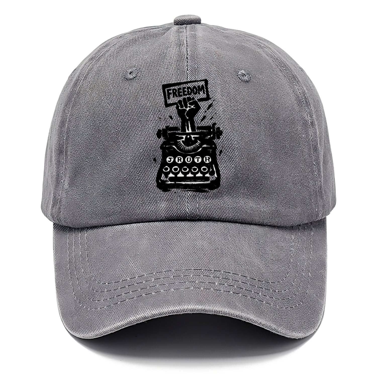 Typewriter keys - journalism and truth ink art - Classic Cap - Urban Haze(Grey)