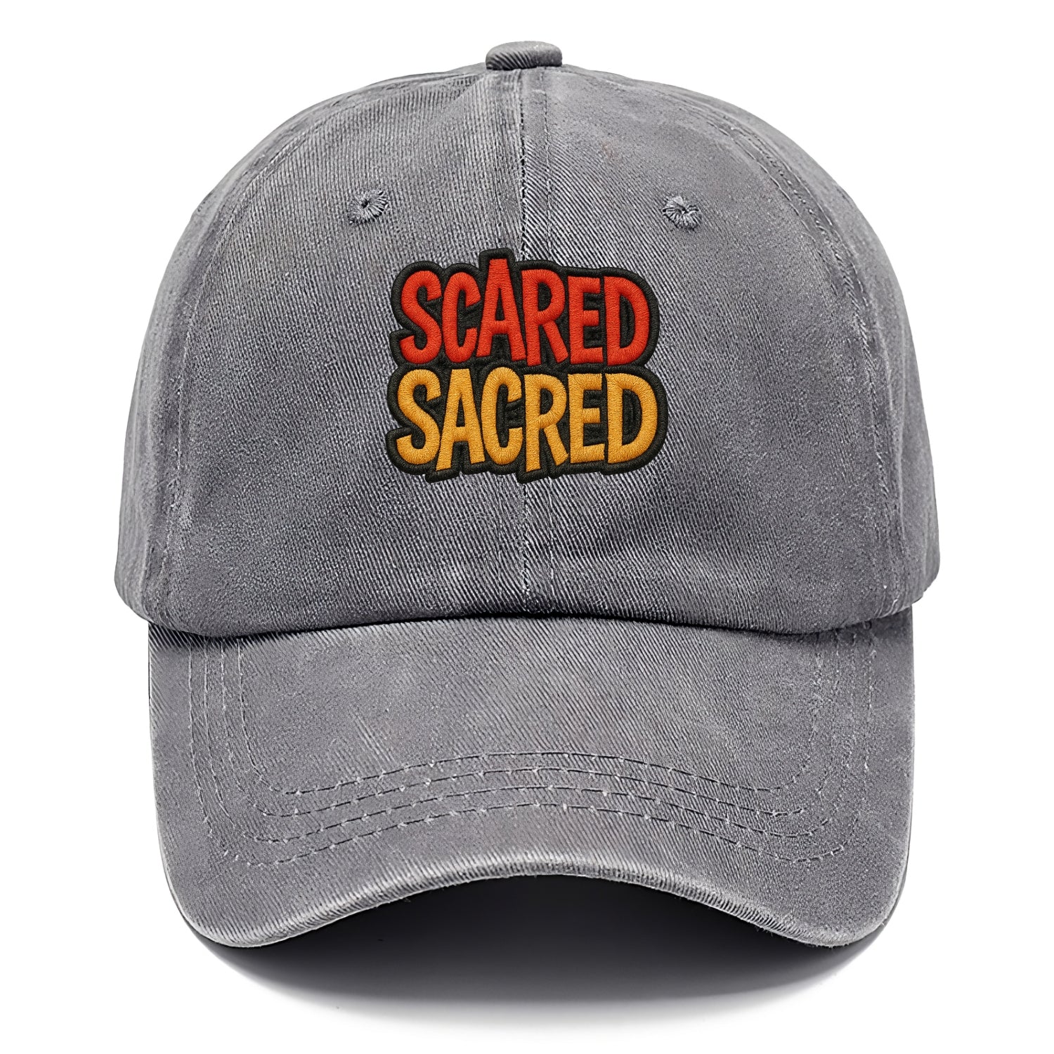 SCARED;SACRED JOURNEY Spiritual Purple Hat - Classic Cap - Urban Haze(Grey)