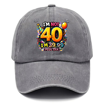 Not 40 Plus Tax - Classic Cap - Urban Haze(Grey)