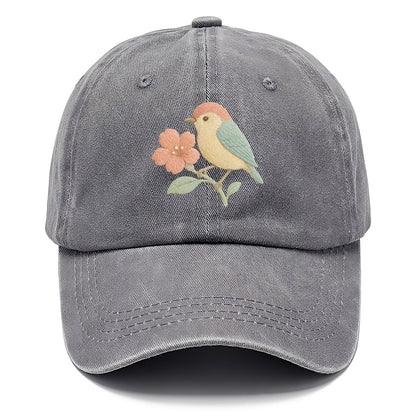 Peach Flowerpecker - Classic Cap - Urban Haze(Grey)