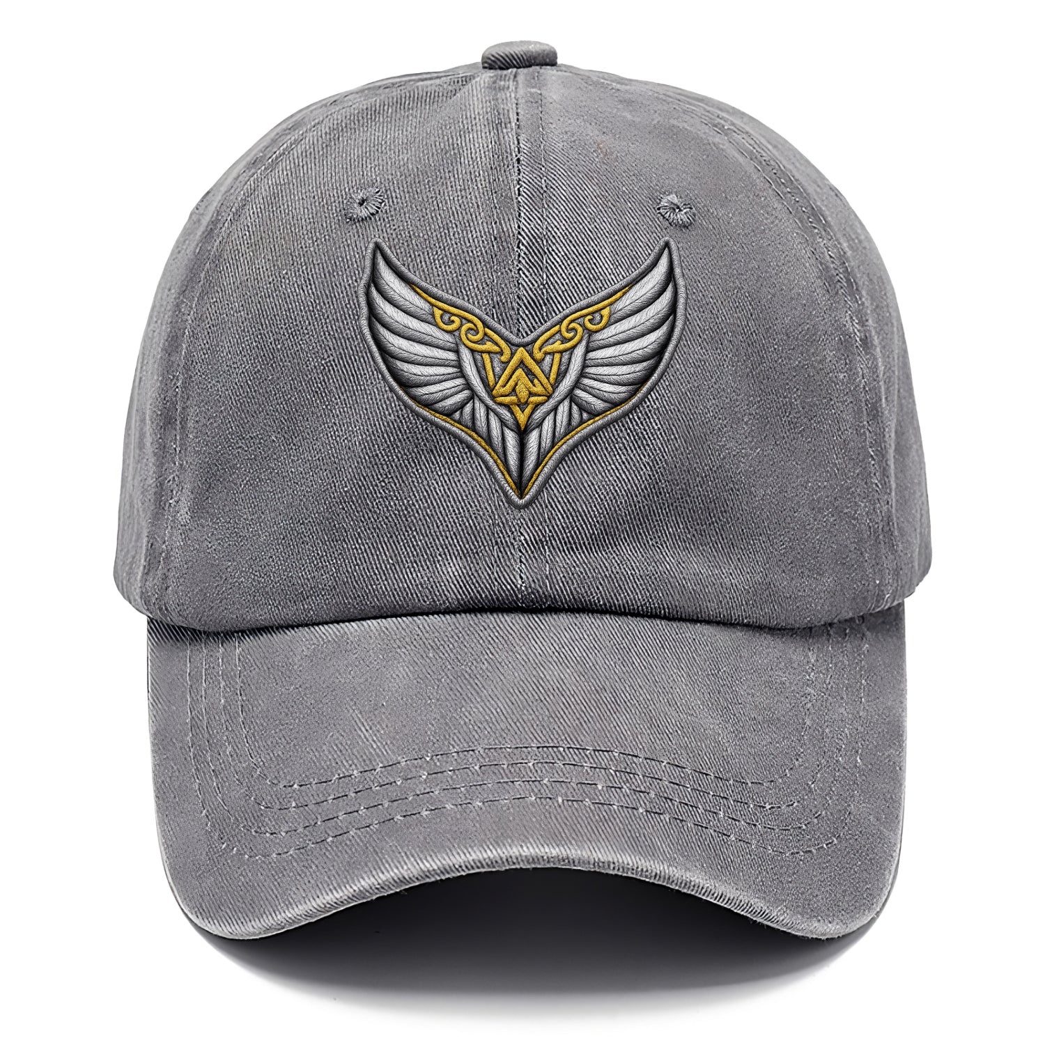 VALKYRIE WINGS - warrior maiden wings in silver and gold , Norse myth - Classic Cap - Urban Haze(Grey)