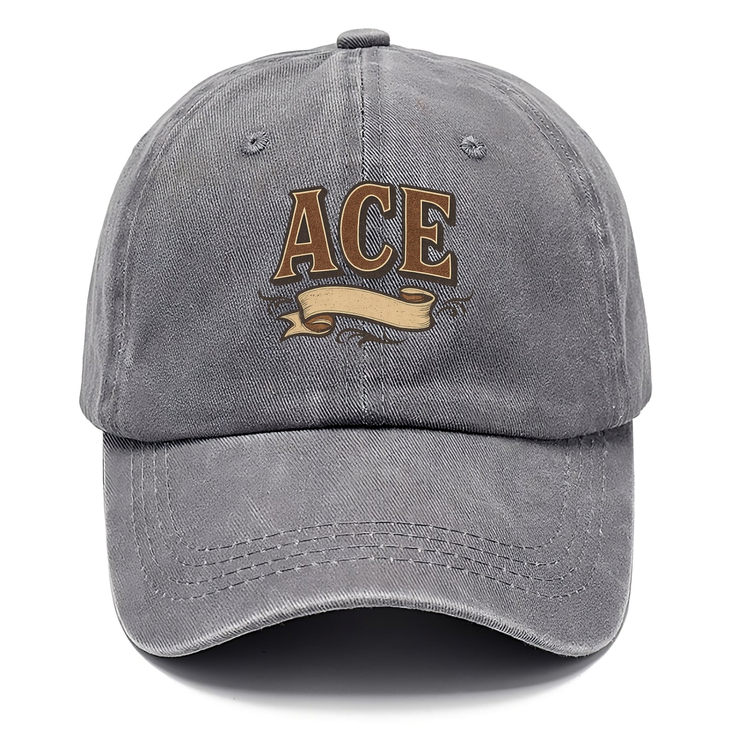 Bold typography design - "ACE" - expert, the best at something - Classic Cap - Urban Haze(Grey)