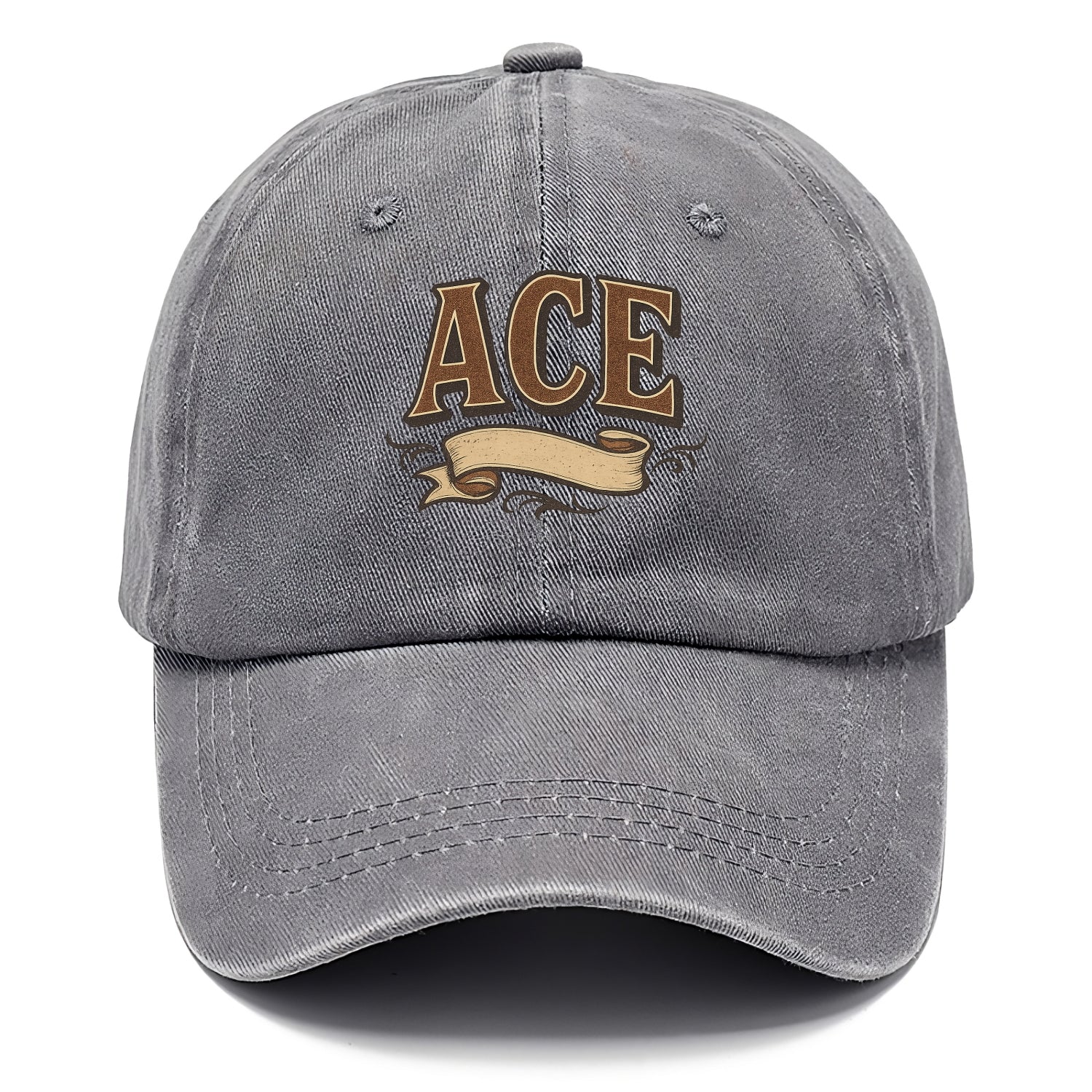 Bold typography design - "ACE" - expert, the best at something - Classic Cap - Urban Haze(Grey)