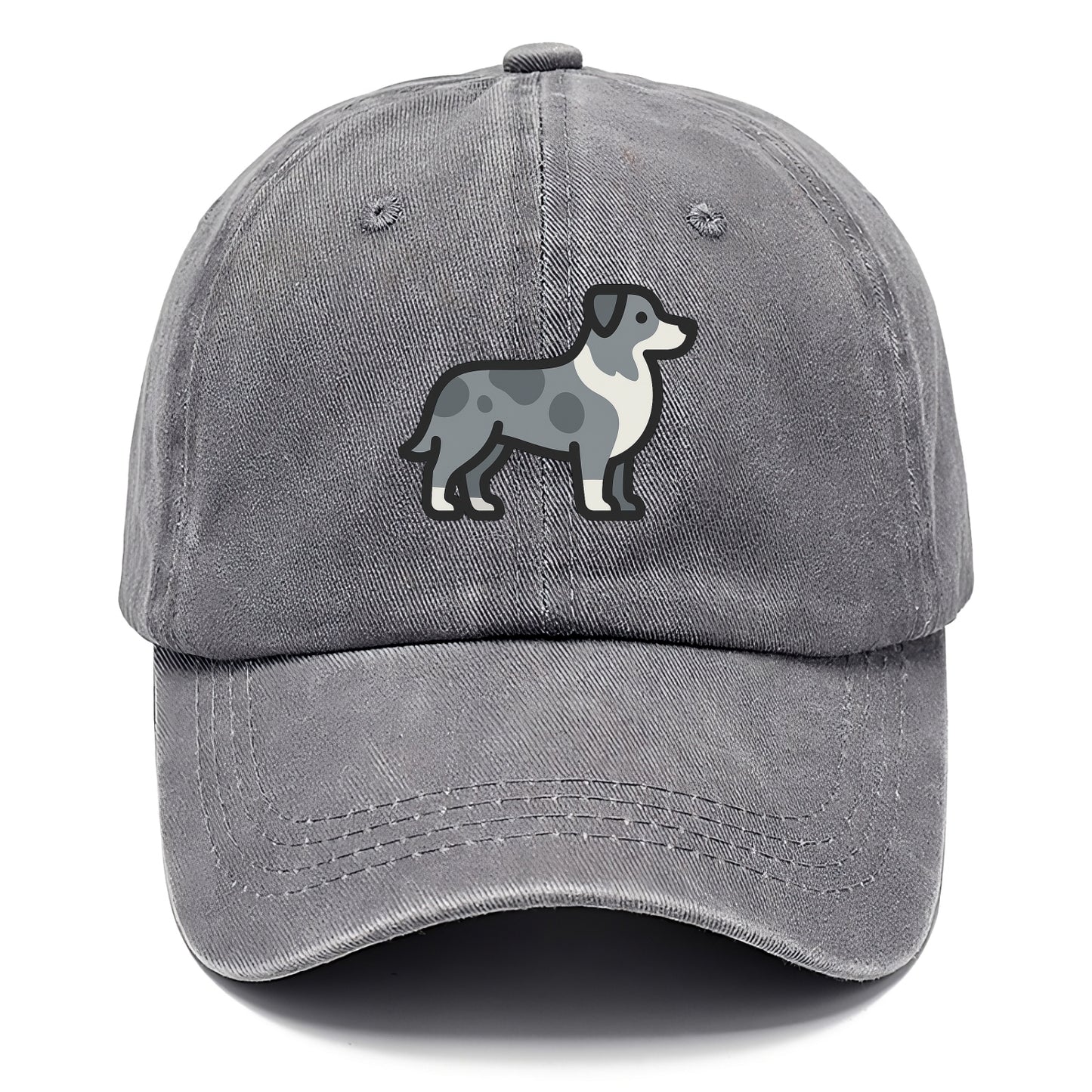 Australian Shepherd - Blue merle flat side profile - Classic Cap - Urban Haze(Grey)