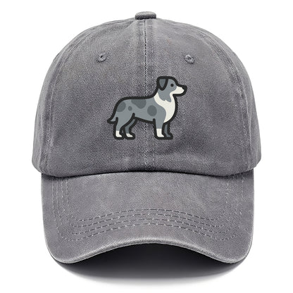 Australian Shepherd - Blue merle flat side profile - Classic Cap - Urban Haze(Grey)