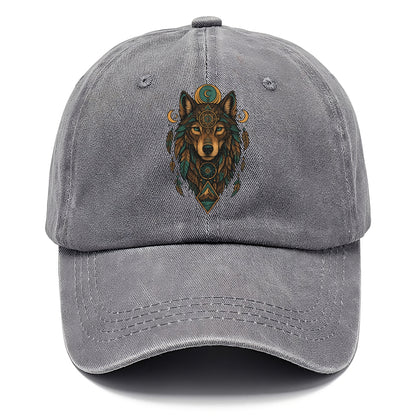Retro 80s Wolf  - Classic Cap - Urban Haze(Grey)