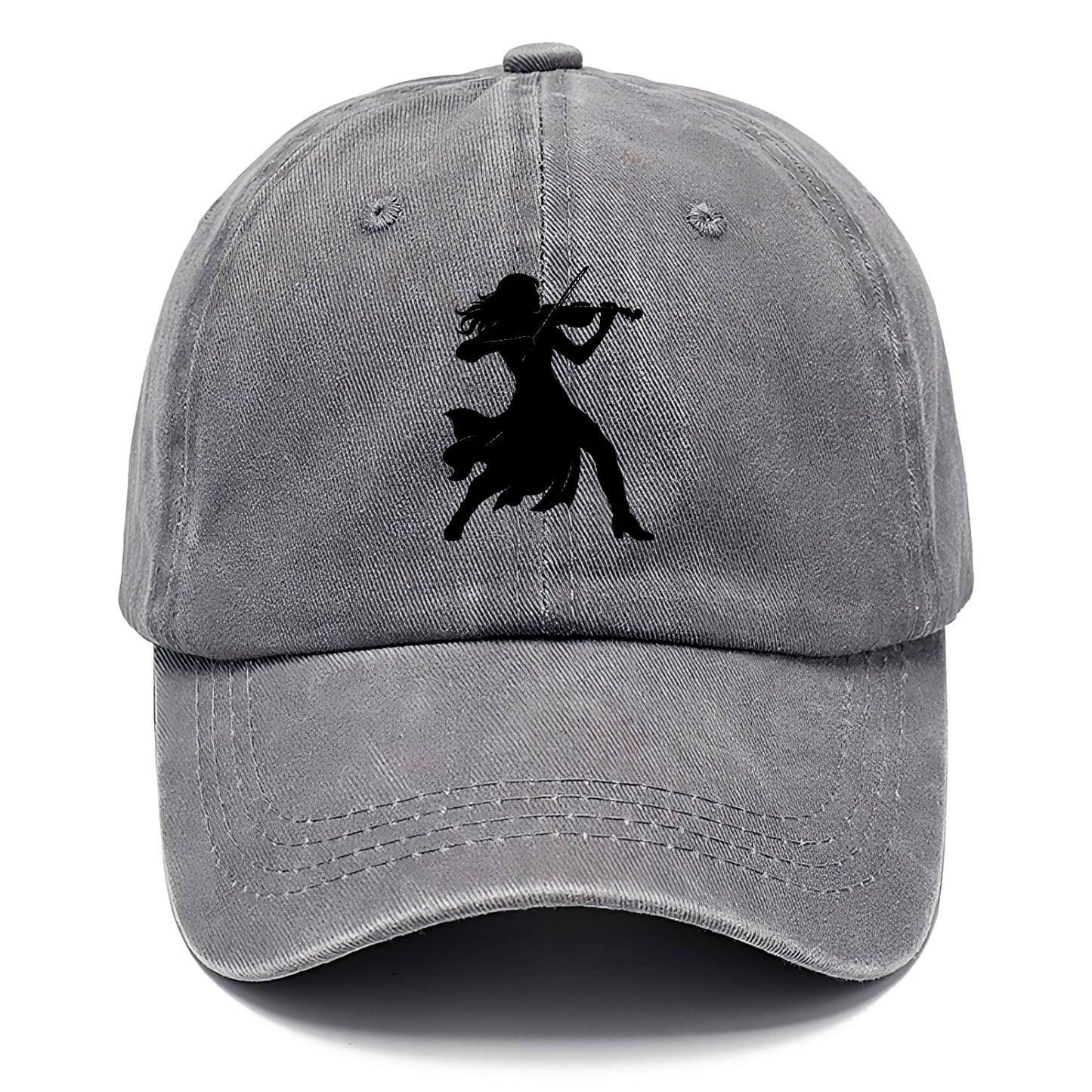 Violinist performing dramatic pose - Classic Cap - Urban Haze(Grey)