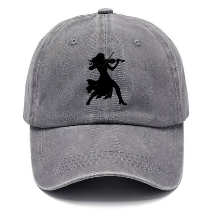 Violinist performing dramatic pose - Classic Cap - Urban Haze(Grey)