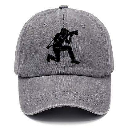 Photographer capturing perfect shot - Classic Cap - Urban Haze(Grey)