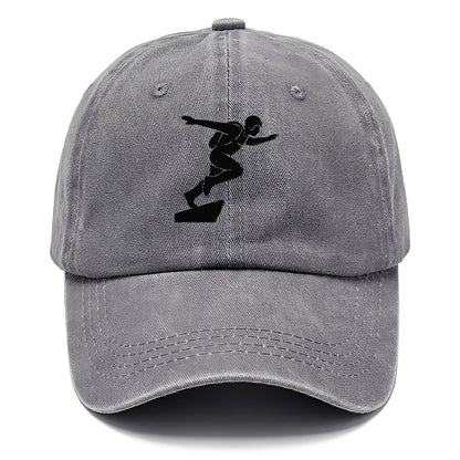 Base jumper launching off - Classic Cap - Urban Haze(Grey)