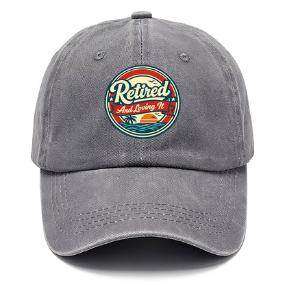 Carefree Retirement Emblem - Classic Cap - Urban Haze(Grey)