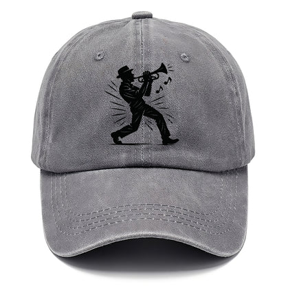 New Orleans jazz musician street corner - Classic Cap - Urban Haze(Grey)